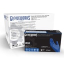 Gloveworks Synthetic Blue Vinyl PF Ind Gloves