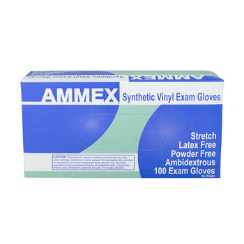 AMMEX Stretch Synthetic Vinyl PF Exam Gloves