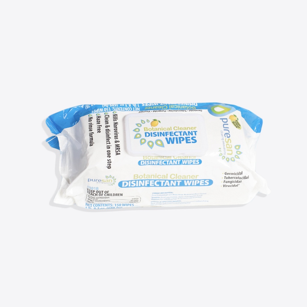 [GLOBAL00051] EPA Registered Botanical Cleaner Disinfecting Surface Wipes - Flat Pack 150 Count