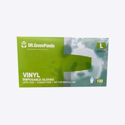 Dr. GreenPanda Clear Viny. Exam (FDA 510K; Hongray OEM) - 100 Count